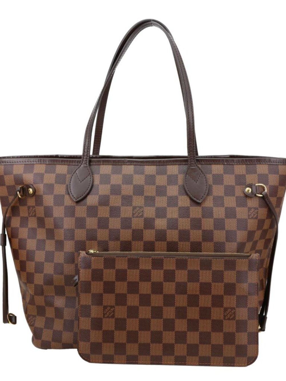 Louis Vuitton  Neverfull MM Damier Ebene Tote Bag Brown
